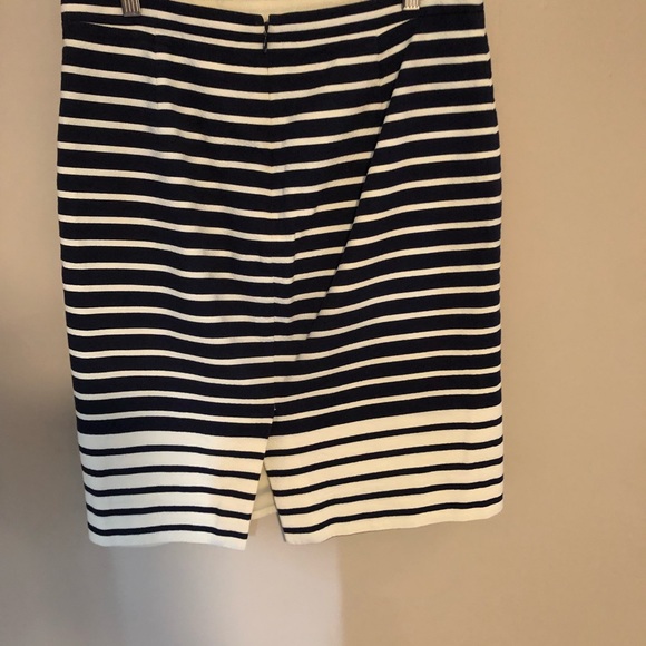 Jcrew pencil skirt navy and white striped Size 8 - Picture 4 of 7